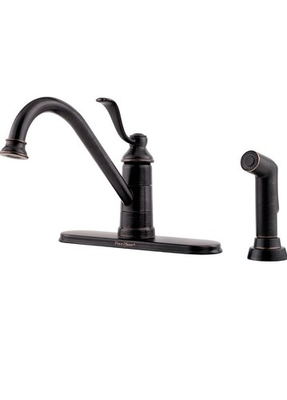 #ad #ad Pfister Portland LG34 4PY0 Kitchen Faucet Open Box Black $99.99