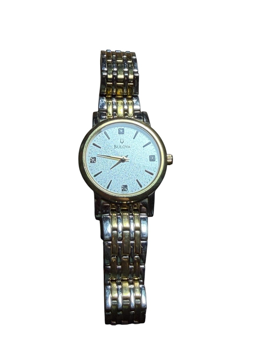 Bulova Women\'s Two-Tone Crystal Bracelet Watch - Gold & Silver Bulova Women main image 4