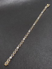 Armband Gold 14 Karat | 585er mit Diamanten und Saphiren (Diamant 0,71 Karat)