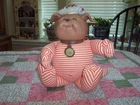 VINTAGE Cabbage Patch Kids 1983 Koosa Brown Dog Doll With Collar Named DURANIE