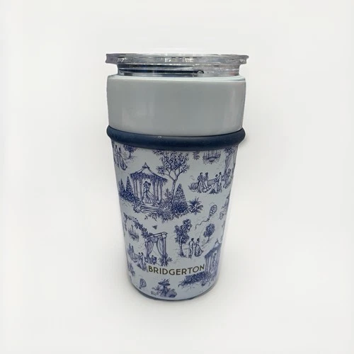 Bridgerton Twosome Place Garden Tumbler 355ml 12oz Korea Toile Pattern