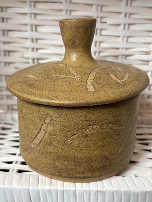 Handmade Studio Pottery w/ Lid Stamped & Numbered No Chips or Cracks