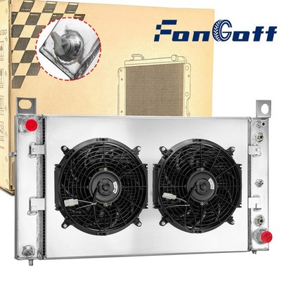 4Row Radiator Shroud+Fan fit Chevy Silverado 1500 2500 Yukon 4.8L PRO 99-12 NEW