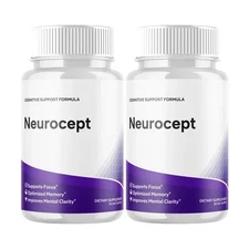 2-Pack Neurocept Capsules - Neuro Cept Advanced Cognitive Support - 120 Capsules