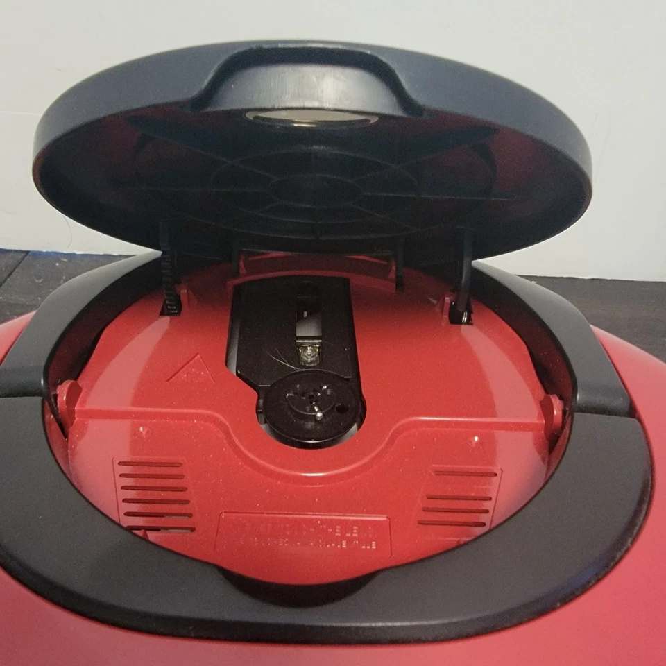 GPX AM/FM Radio CD Boombox Portable Red Black BC232R Tested Works - Image 2 of 4