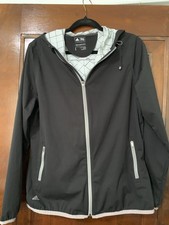 Adidas Climastorm Black Golf Rain Jacket Sz Large