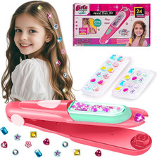 Hair Gem Stamper Kit, Bling Hair Jewels for Girls Toys, Hair Styling Tool with R