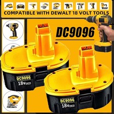 2 PACK 18V Battery For Dewalt 18 VOLT XRP DC9096 DC9098 Ni-MH DC9099 NEW