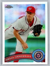 2011 Topps Chrome #102 Jordan Zimmermann Refractors Washington Nationals C79
