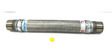 FLEX HOSES STAINLESS STEEL BRAIDED HOSE 1-1/4" END HOSE DIA. 16" LENGTH