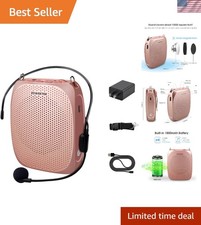 Voice Amplifier Microphone Headset for Teachers, Personal Voice Amplifier, W...
