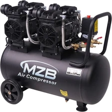 MZB 13.2 Gallon Ultra Quiet Air Compressor 110V/60Hz 1.5HP*2 14.83CFM