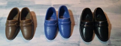 Vtg 1970s-1980s Mattel KEN 3 Pairs Loafers Shoes Hong Kong