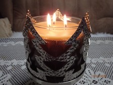 Drei Docht Duftkerze  Sweet /Blut Orange  in Partylite Glas neu Abgefüllt
