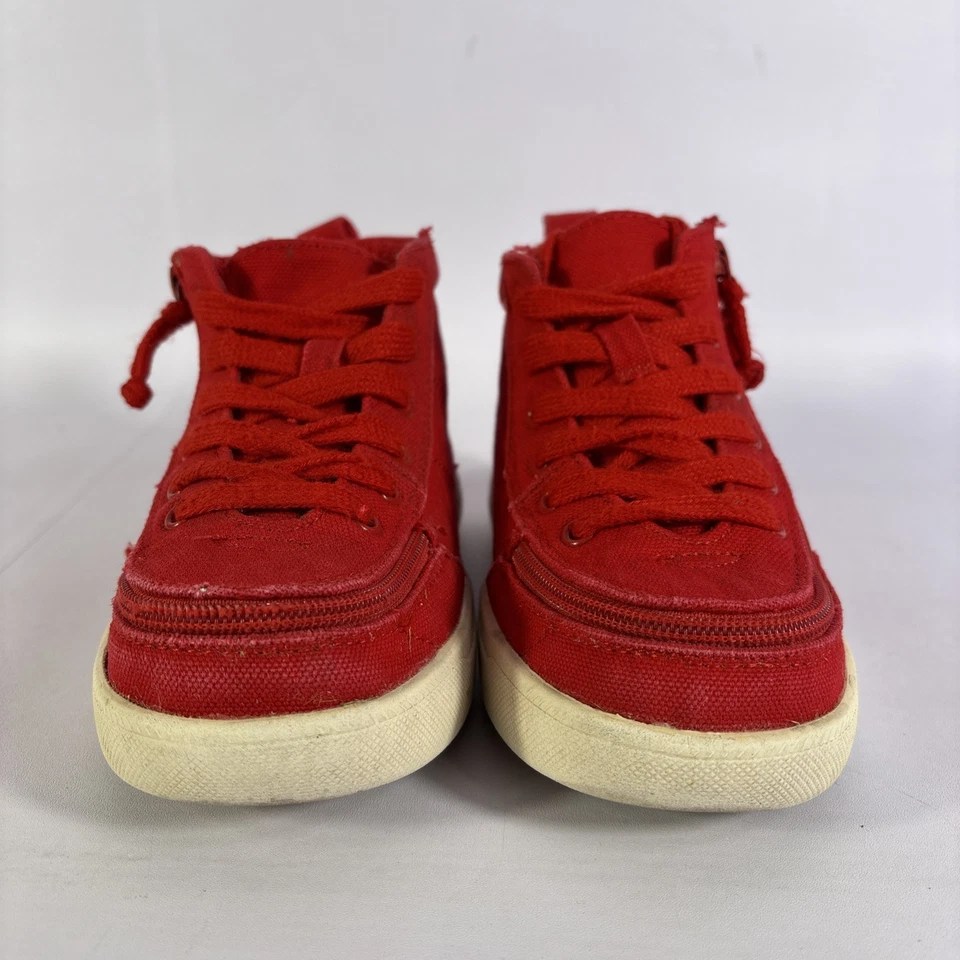 Zapatos cómodos Billy Footwear clásicos WDR de caña alta para niños talla 10W rojos con cordones y cremallera Foto 3 de 4
