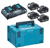 Zestaw ZasilajĄCy 18V Makpac (4*BL1850+DC18RD) Makita
