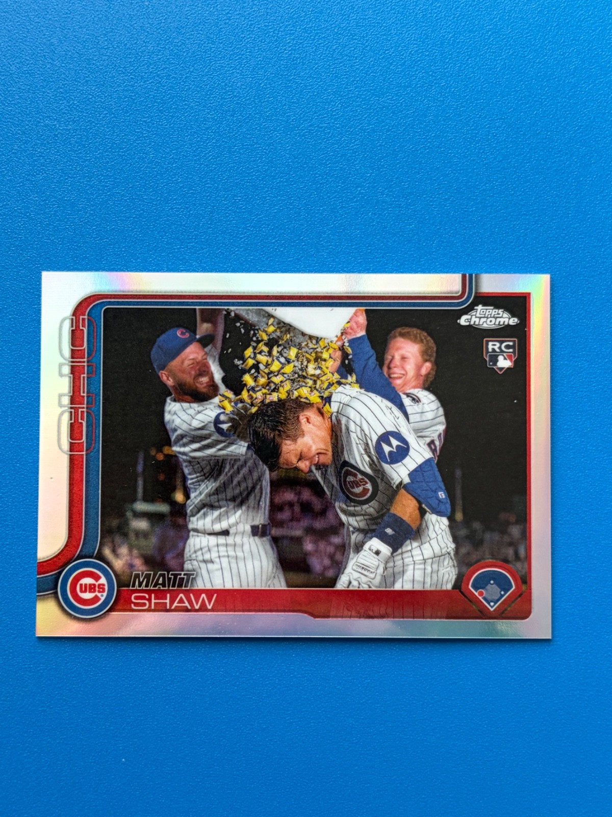 2025 Topps Chrome Update Matt Shaw Rookie Image Variation USC196