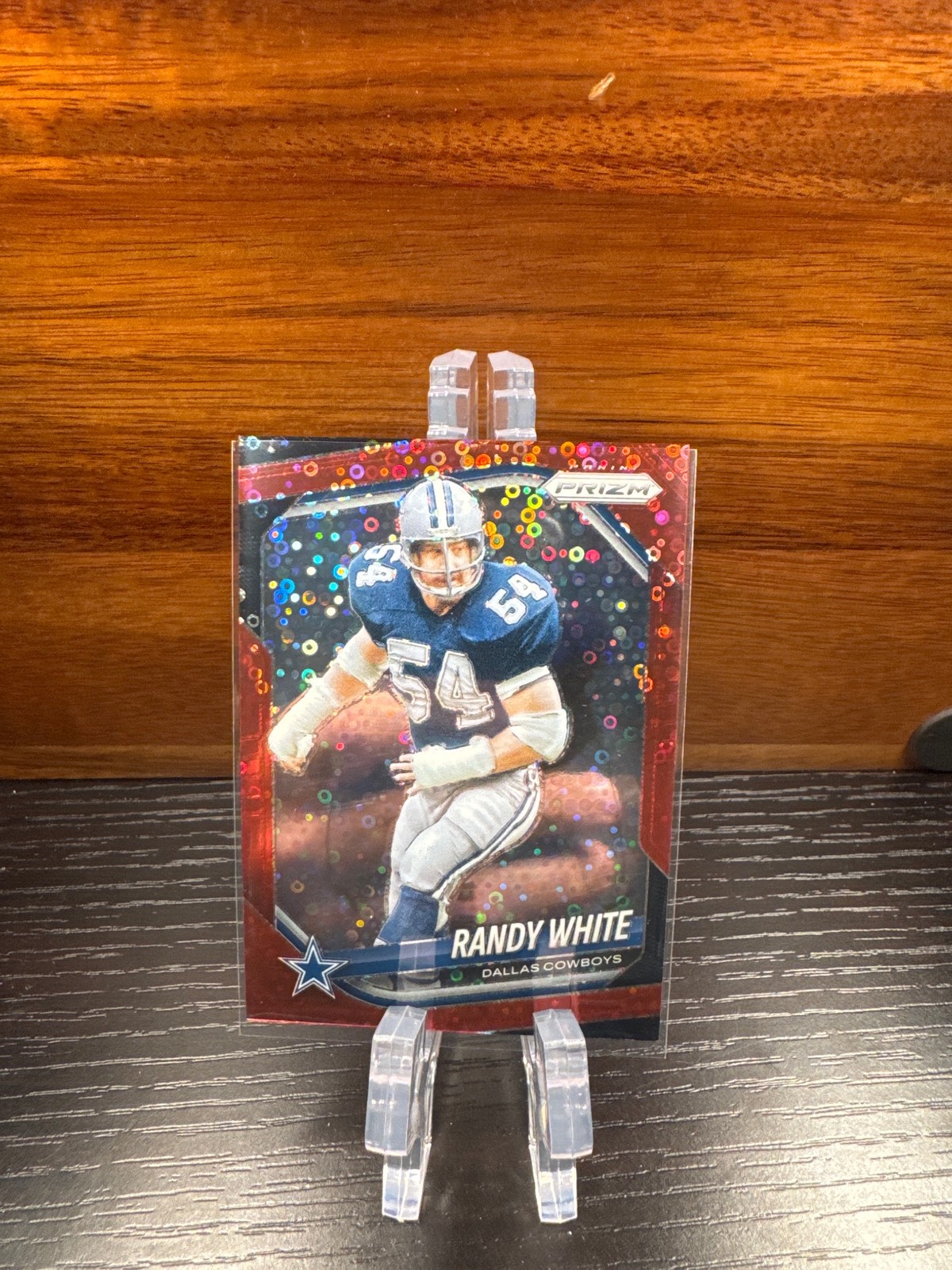 2025 Panini Prizm #128 Randy White No Huddle Red SN #/99 Cowboys