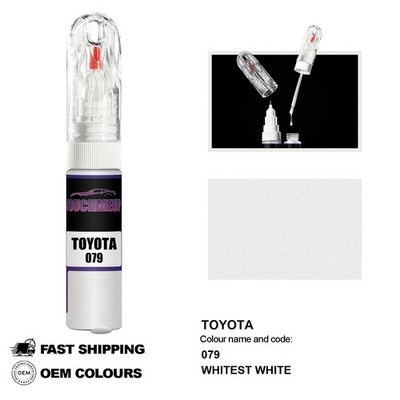 FÜR TOYOTA WHITEST WHITE 079 Touch Up Lackstift Pinsel Fix Kit Kratzer Chip Set