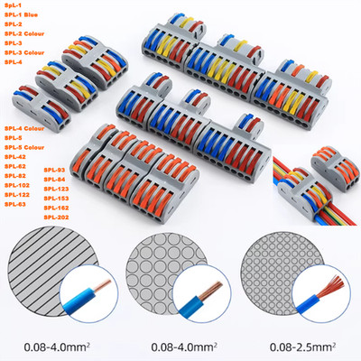 SPL Quick Electrical Connectors Wire Cable Block Clamp Terminal Cable Reusable