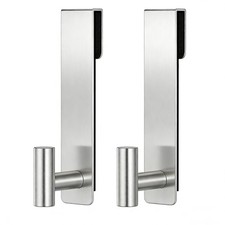 Shower Towel Hooks, 7.5Inch Extended Over Glass Shower Door Hanger for Towels