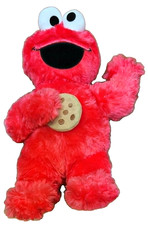 Rare Sesame Street Red Cookie Monster Plush Toy Factory 14  2025