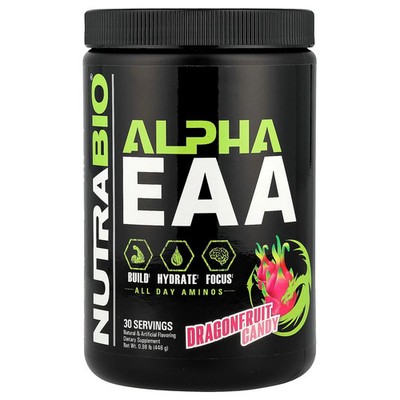 2 X NutraBio, Alpha EAA, Dragonfruit Candy, 0.98 lb (446 g)