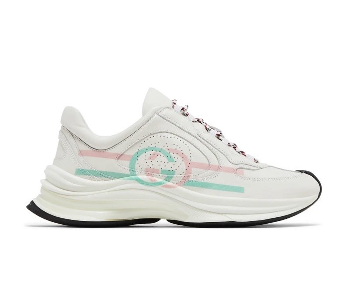GUCCI Run Interlocking GG Ultralight Plutone Leather Sneakers EU 40 US 10 $1150