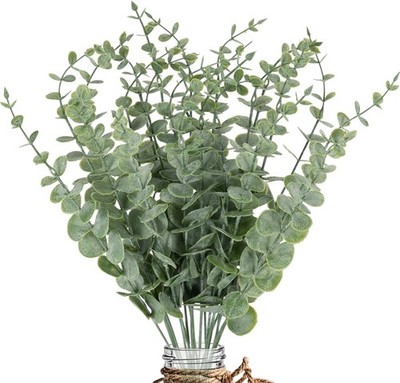 20pcs Eucalyptus Stems Artificial Eucalyptus Leaves Stems Artificial Fake