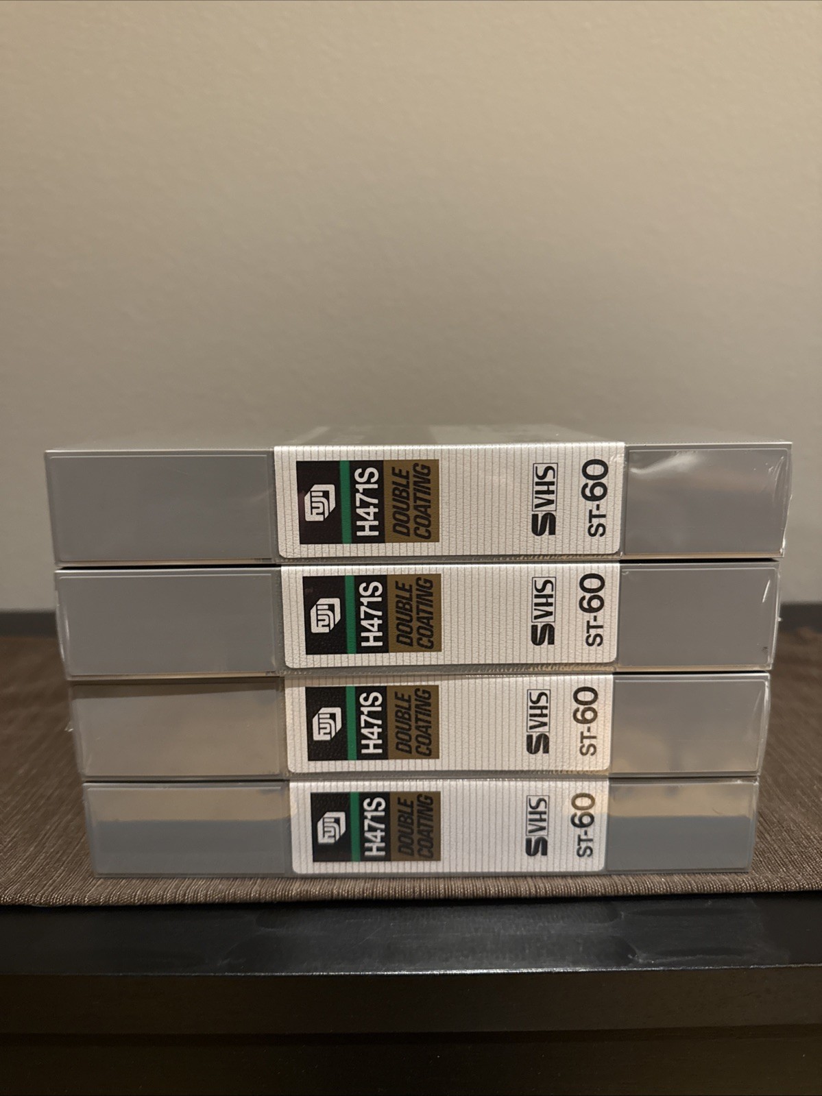 (4) FUJI H471S Tape S-VHS ST-60 Sealed Master Quality Double