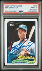 1989 Ken Griffey Jr signed ROOKIE card Topps Traded #41T PSA 9 AUTO 10 RC