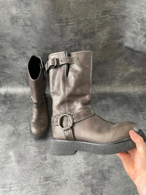 Bikerstiefel aus gegerbtem Glattleder Arket schwarz - Größe 40