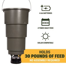 Moultrie 30lb All-in-One Hanging Feeder - 4 Feed Times - Bluetooth Programming