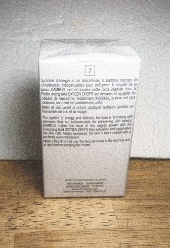 ANNAYAKE BAMBOO OXYGEN SERUM DROPS-Energizing Serum 1 fl.oz 30 ml Sealed New - Picture 3 of 6