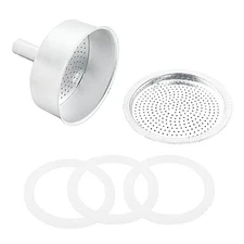 Waziaqoc Espresso Moka 3Cup Replacement Funnel Kits, 1Pack 3 Cup Style 2