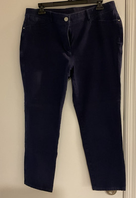 Chico's ''So Slimming'' Dark Blue Rayon Pants - Size 2.5