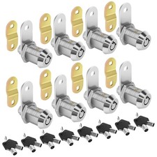 Cam Locks RV Storage Lock Keyed Alike,7/8 Cylinder Fits on 9/16 Max Door Thickne
