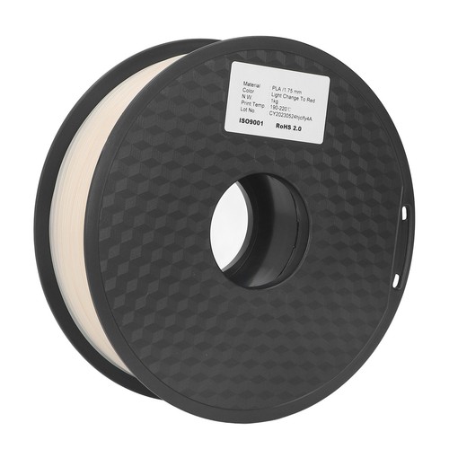3D Printer Filament 1.75mm Photochromic Red Neatly Wound PLA Filament♫ - Picture 9 of 22