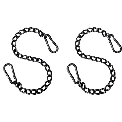 2X Steel Hanging Chair Chain with 2 Carabiners, Heavy Duty Porch Swing2425 - Bild 1 von 4