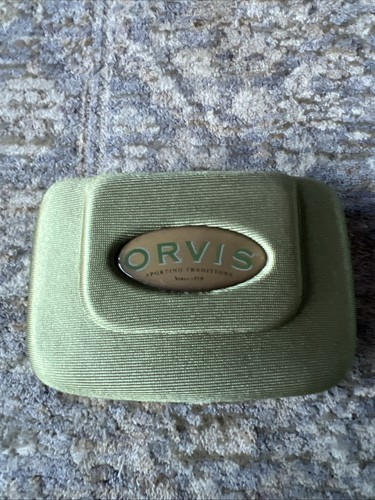 NUOVO Orvis Custodia Verde Galleggiante Pesca a Mosca Fly Box