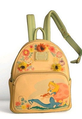 Loungefly Disney Alice in Wonderland Garden Flowers Mini Backpack NWT