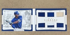 2017 NATIONAL TREASURES 6 PATCH RELIC #AM-EJ ELOY JIMENEZ #D 24/99 (PLAYER WORN)