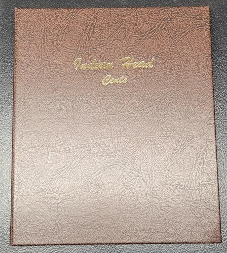 Indian Head Penny Dansco Album 7101 with 39 Coins