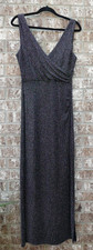 ONYX Nite Shiny Glitter Size 8 Evening Gown Sleeveless Dress Stretchy Sparkly