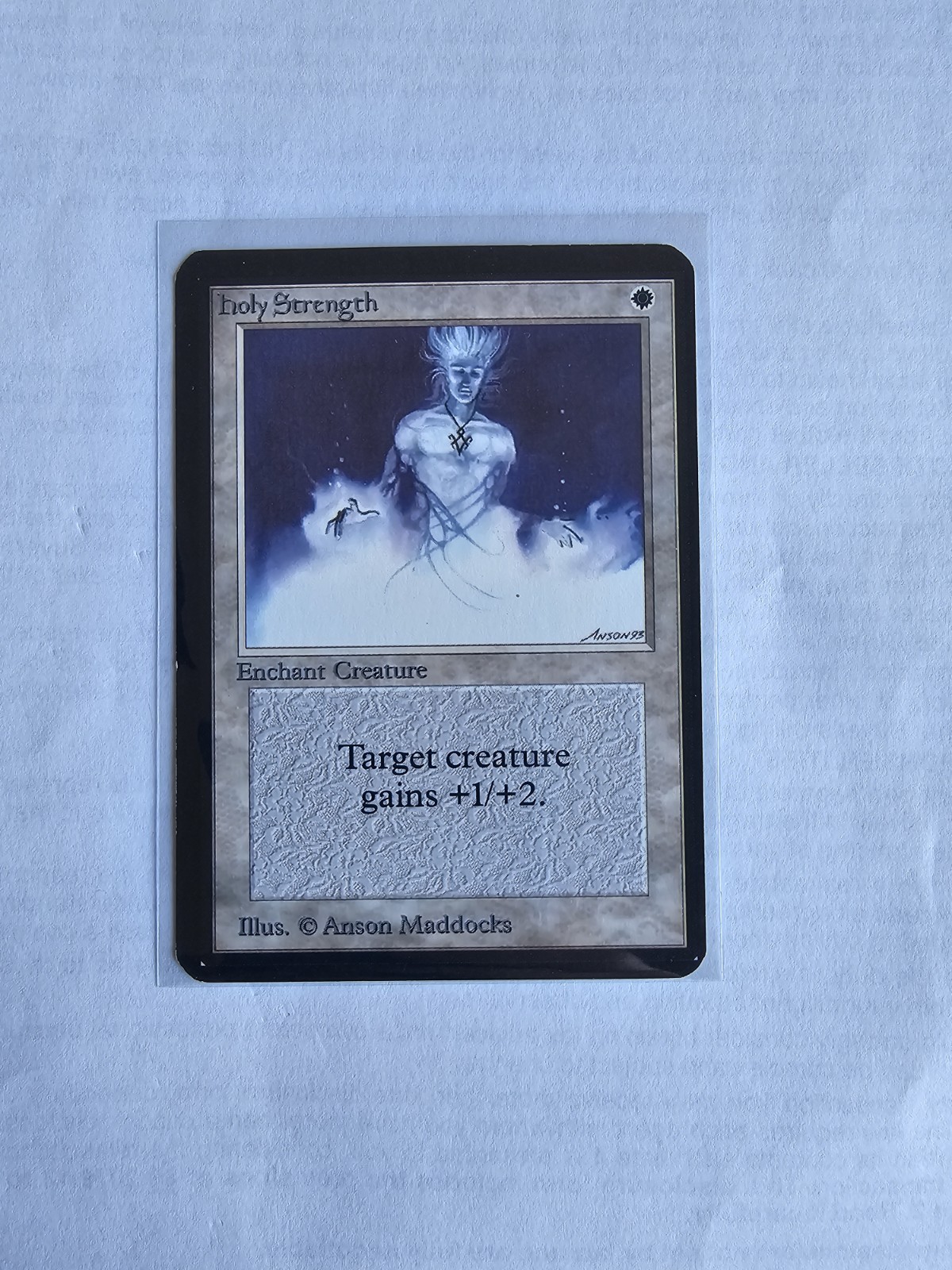 Holy Strength Magic The Gathering Alpha Near Mint Condition.