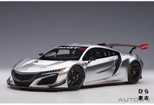 1/18 Diecast Car NSX GT3 2018 Hyper Silver Highly Detailed