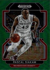 2022 Panini Prizm Draft Picks Pascal Siakam #78 Green New Mexico State 22D