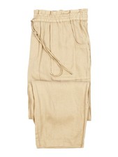 Lauren Ralph Lauren Women's Plus Size Linen Ankle Pants 18W, Tan