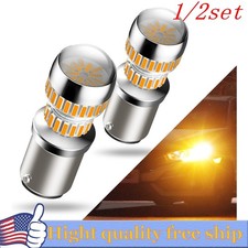 24x 1157 Led Amber 3000k 12v Drl Taillight Brake Light Bulb Error Free