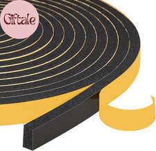 Weather Stripping Door Seal Strip 1/2 X 1/4 Inch, 2 Rolls X 13Ft, New Adhesive F